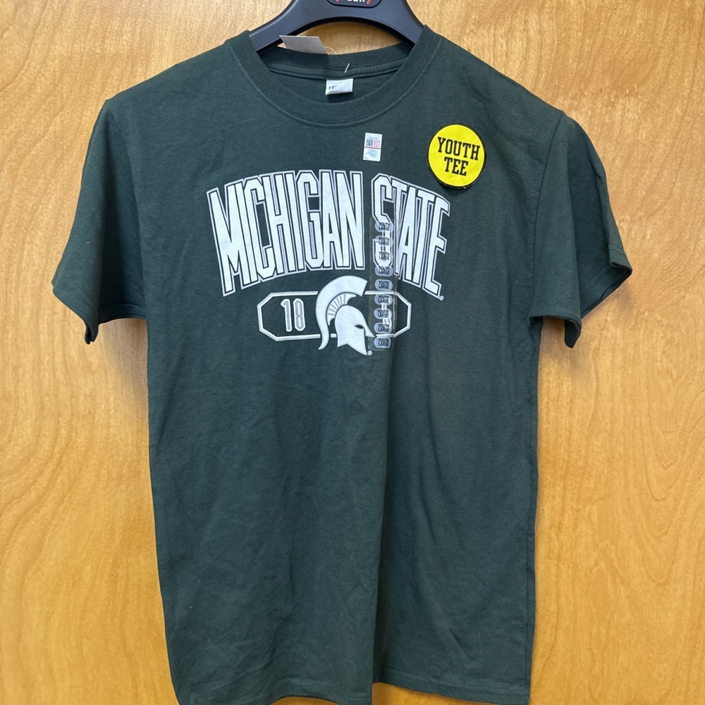 Michigan State University Spartans Captivating T-Shirt  Youth Large NWT